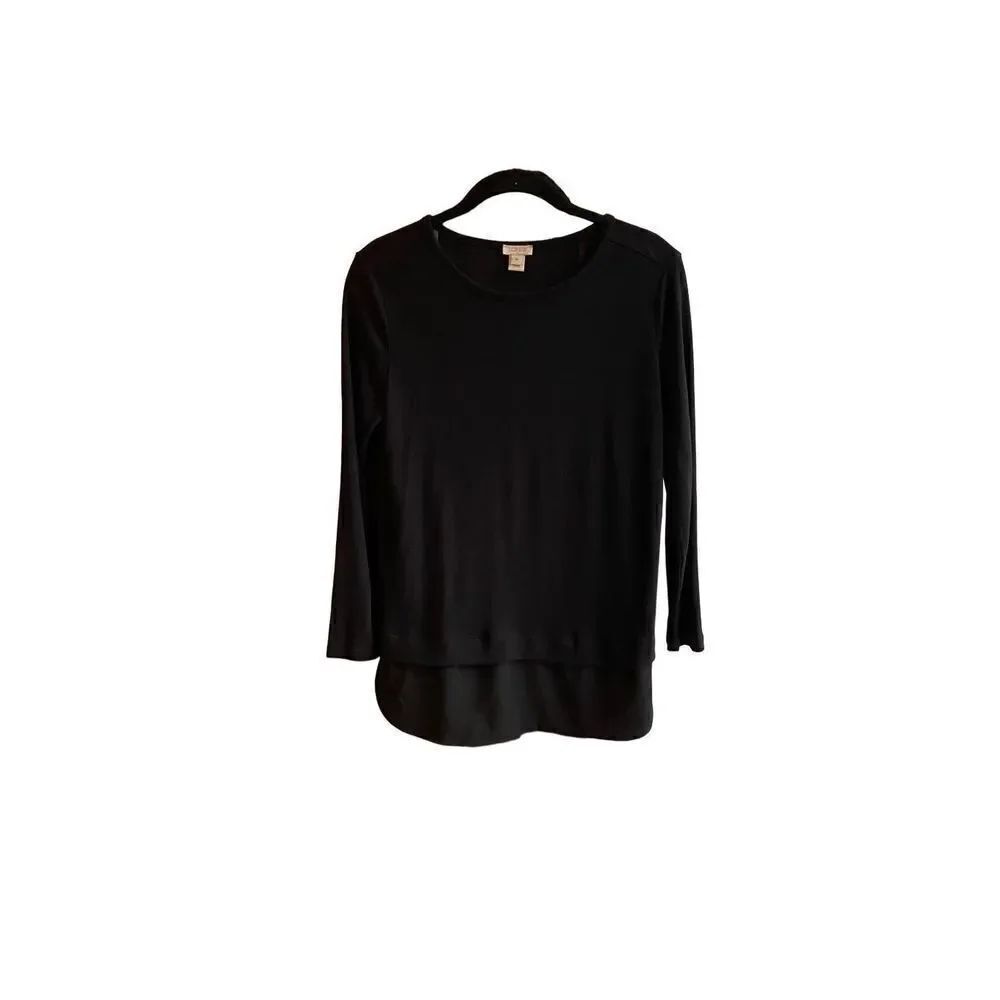 J.Crew women’s knit top with shirttail hem size XS